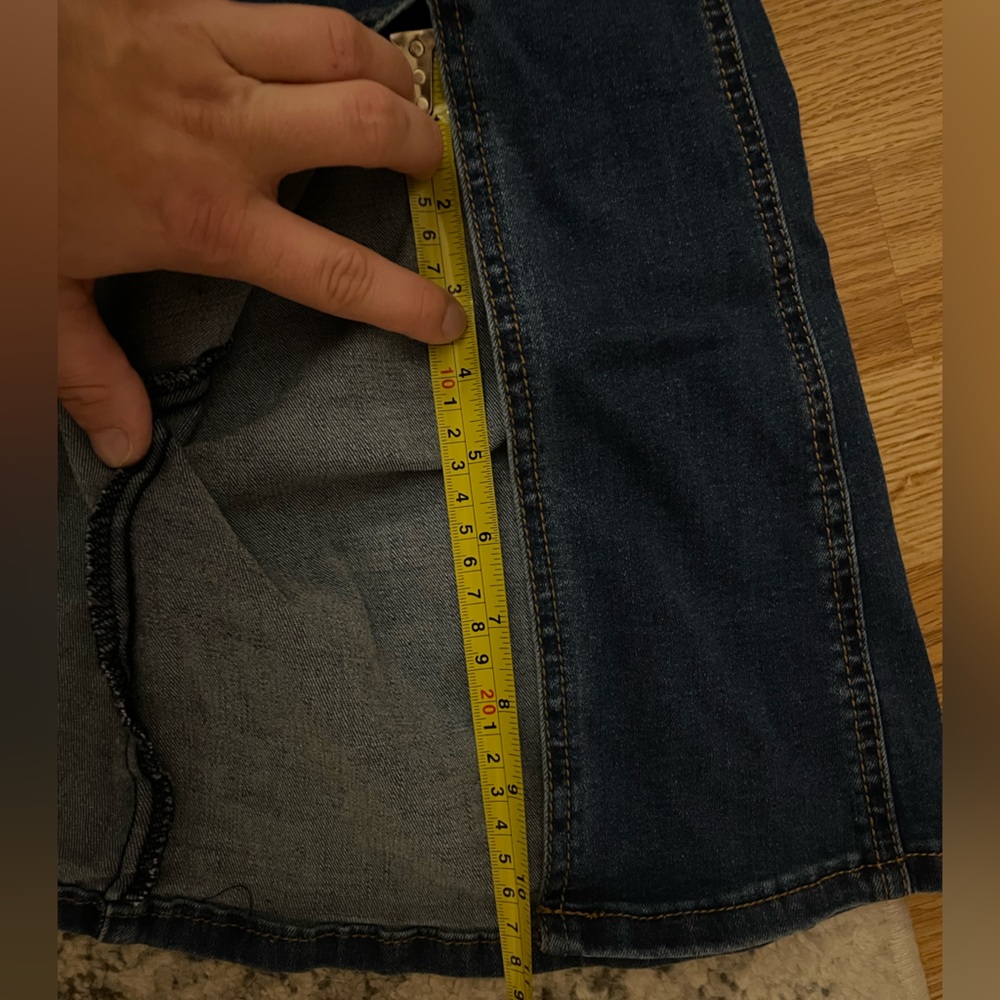 Venus Slit Bootcut Jeans Size 16–Medium/Dark Wash,Flat Front Panels, Side Zipper - Picture 5 of 12